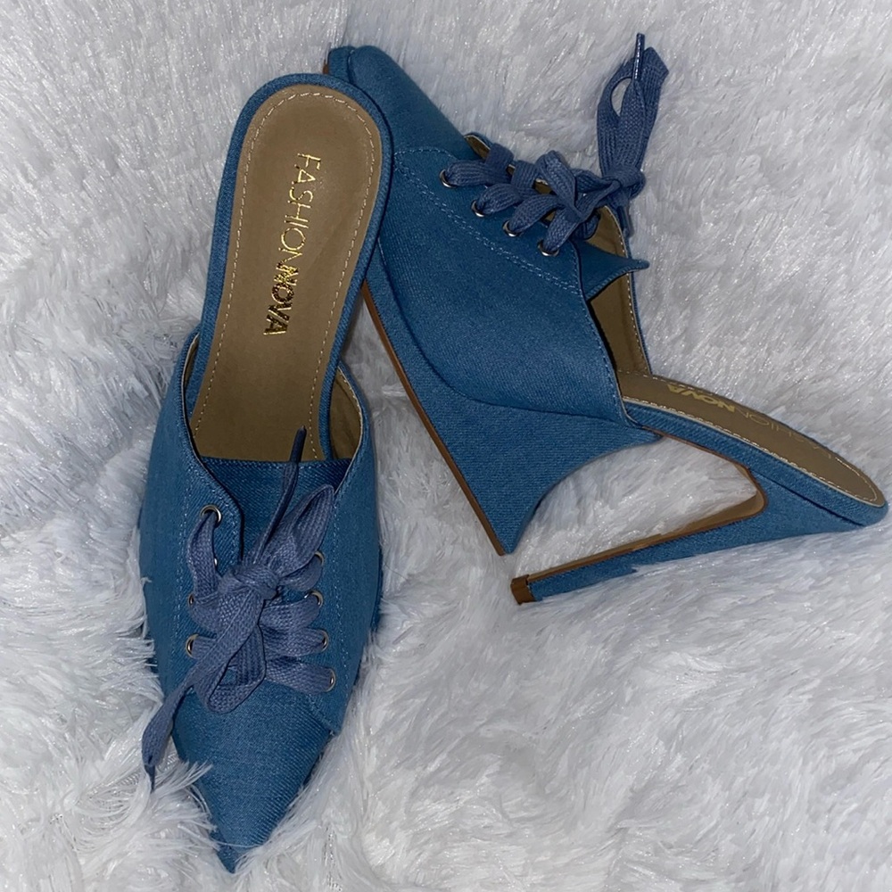 Fashion Nova Denim Heels